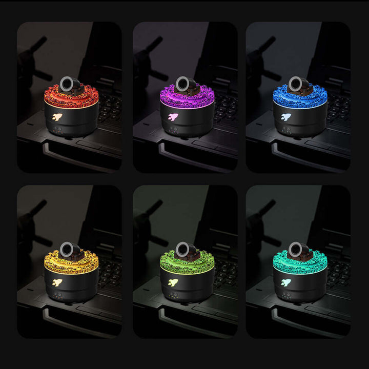 Lavalampe Aromadiffuser & Luftfugter med LED-natlys