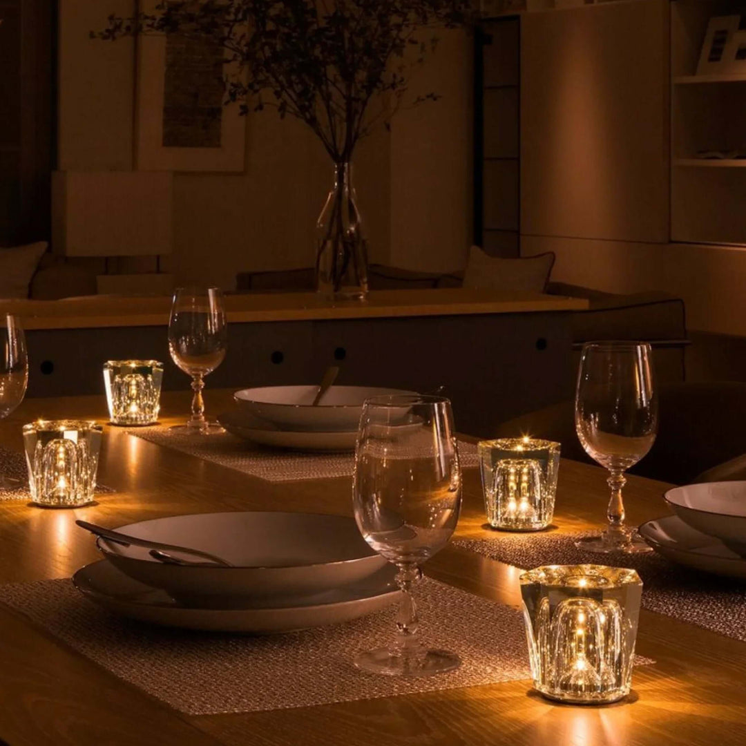 Elegant LED Krystal Diamant Bordlampe