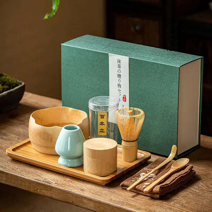 Matcha-sæt til traditionel teceremoni
