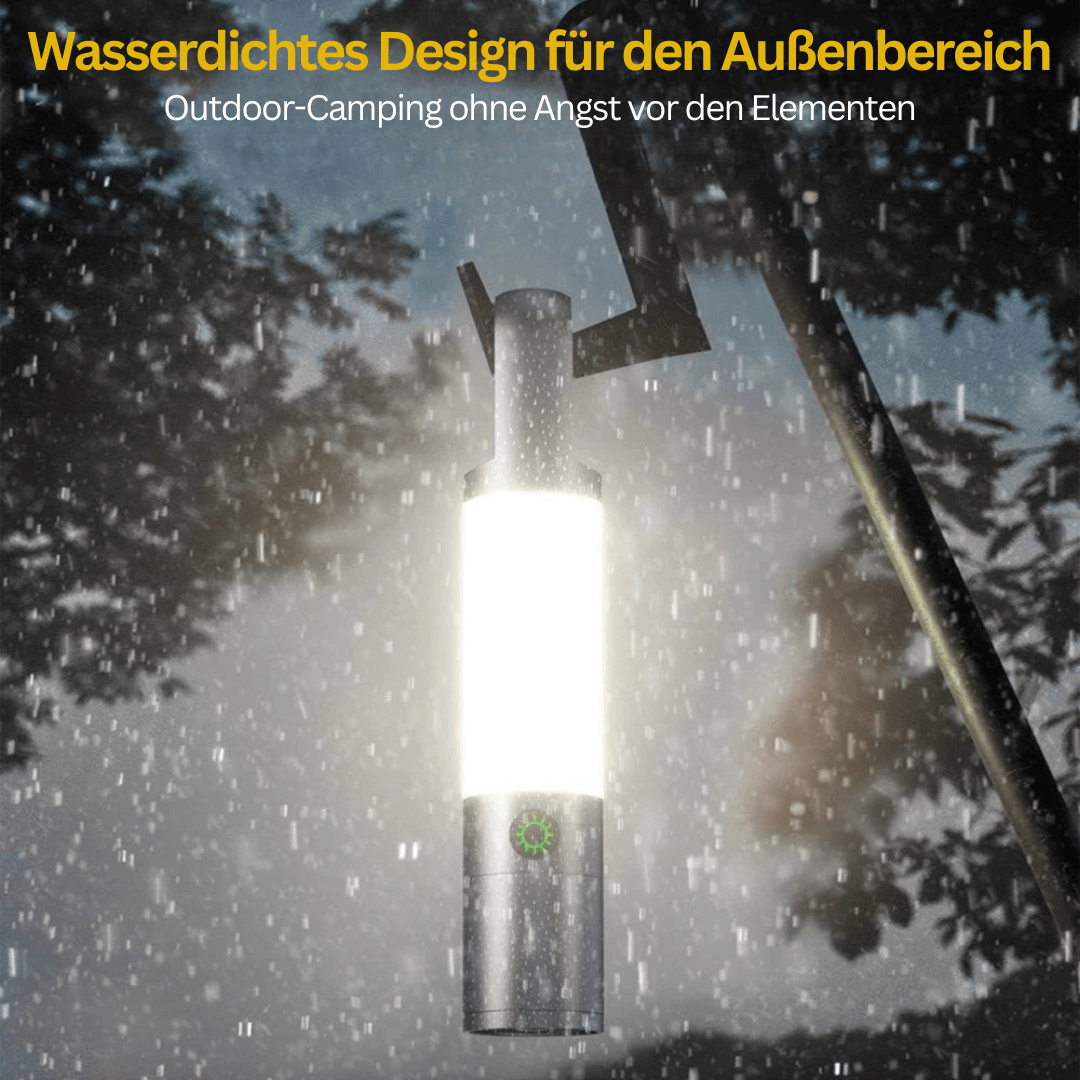LED-lommelygte, 1000 lumen, 4 tilstande, USB-C