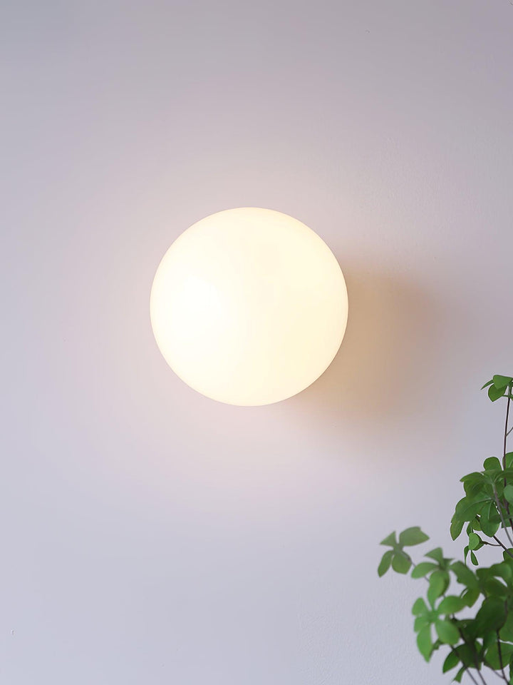 Moderne væglampe i rosa glas