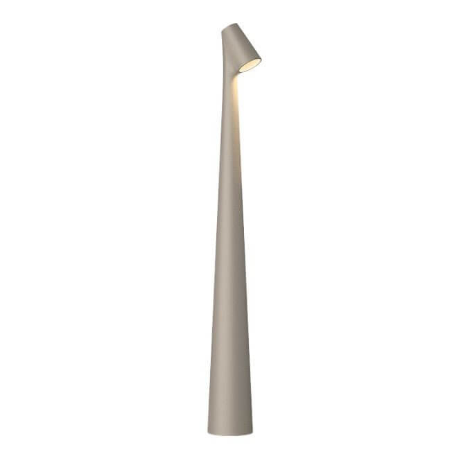 Bærbar LED-bordlampe, dæmpbar, i aluminium