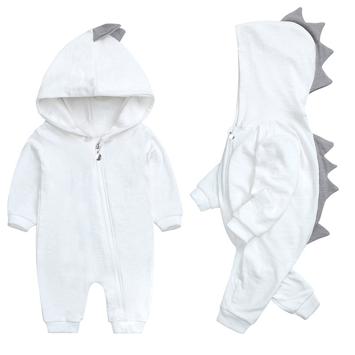 Baby Bodysuit med Dino Hætte - Hyggelig og Bedårende