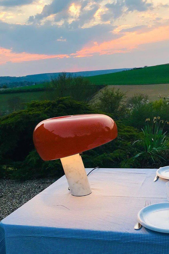 Designer Bordlampe i Marmor