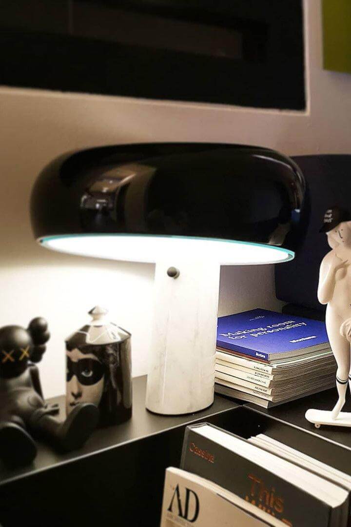 Designer Bordlampe i Marmor