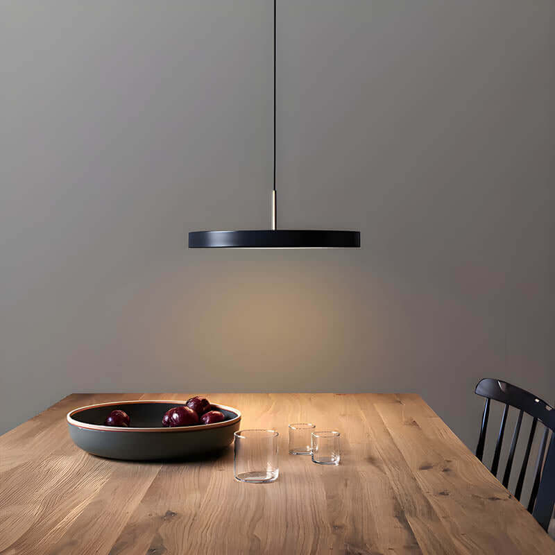 Moderne UFO LED-pendellampe i sort
