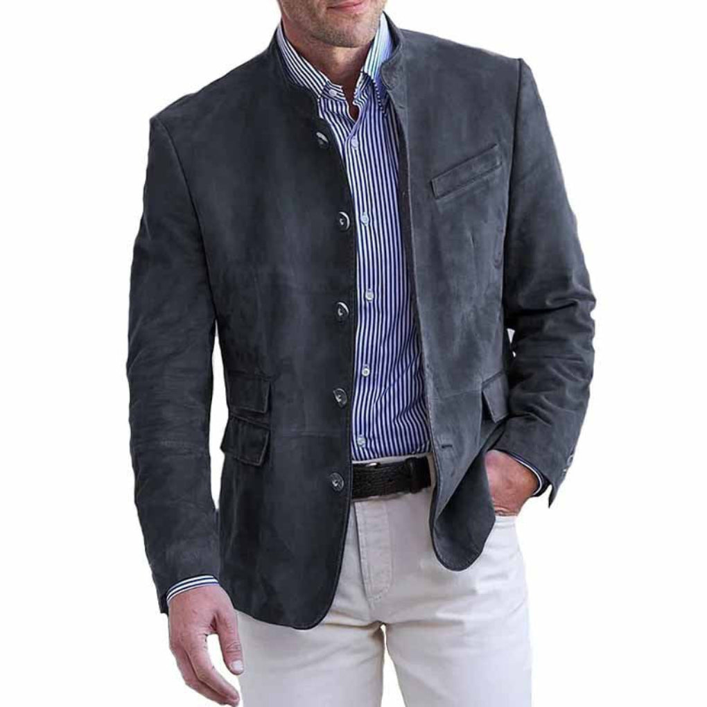 Stilfuld vintage-inspireret herrefrakke i polyester for et elegant look. Perfekt som klassisk overtøj til herremoden.