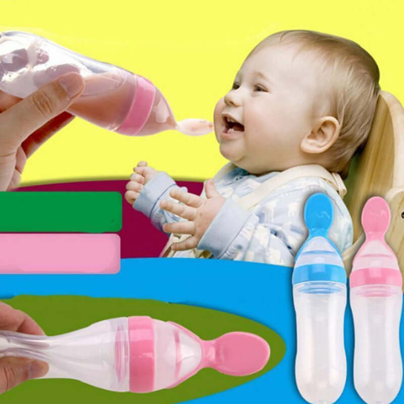 Baby sutteflaske med ske - Let og ren fodring