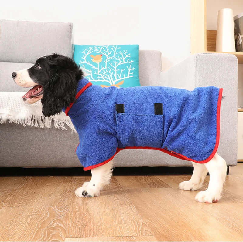 Hunde-Bademantel: Hurtigtørrende & Hyggelig