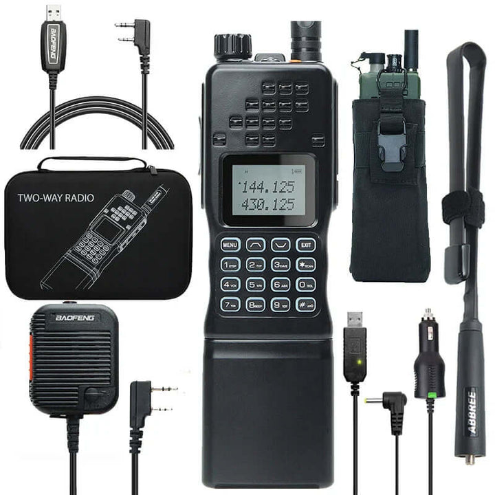 Kompakt Dualband Walkie-Talkie med LCD-Display