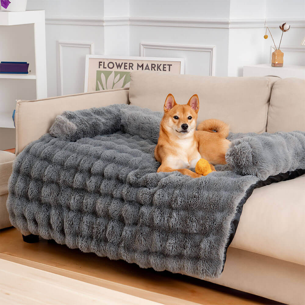 Hundesofa Beskyttelsestæppe – Deluxe Plys Seng