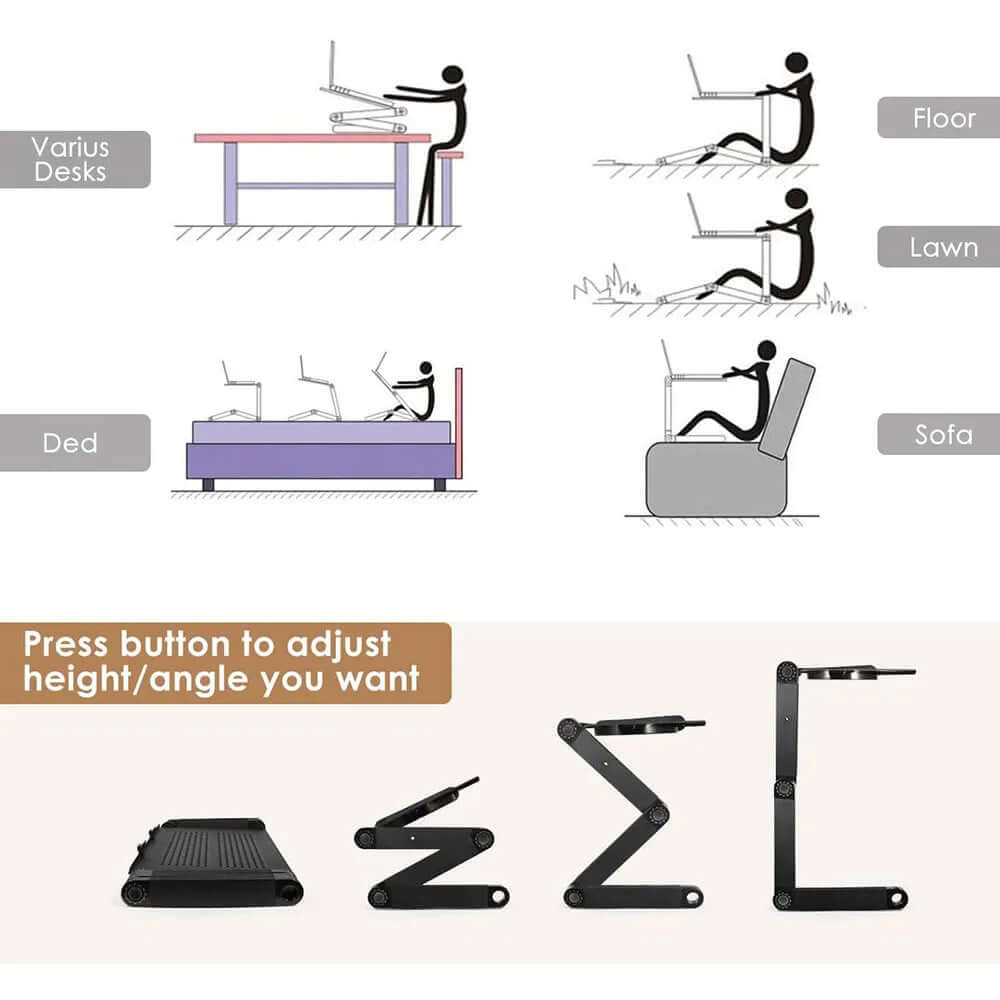 Ergonomisk 360° Justerbar Laptopstander