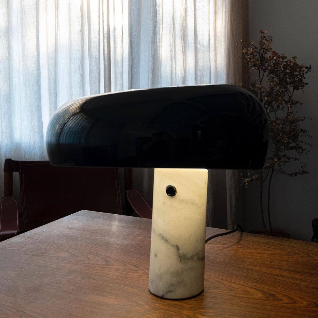 Designer Bordlampe i Marmor