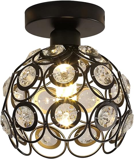 Luksuriøs kugleloftlampe i guld