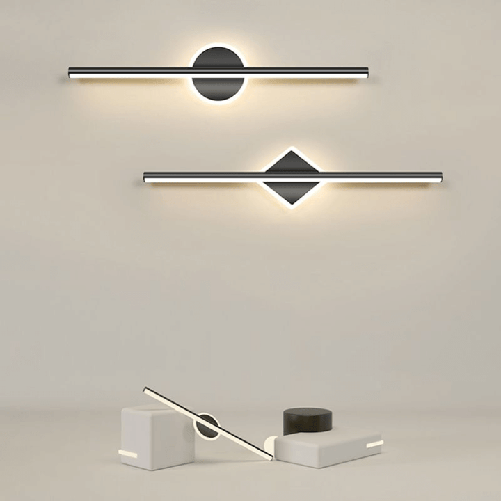 Moderne LED-væglampe - rund & firkantet