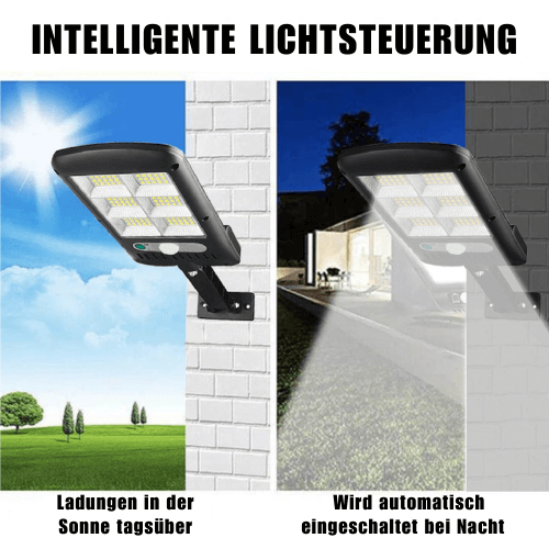 LED Solar Gadelygte med Bevægelsessensor