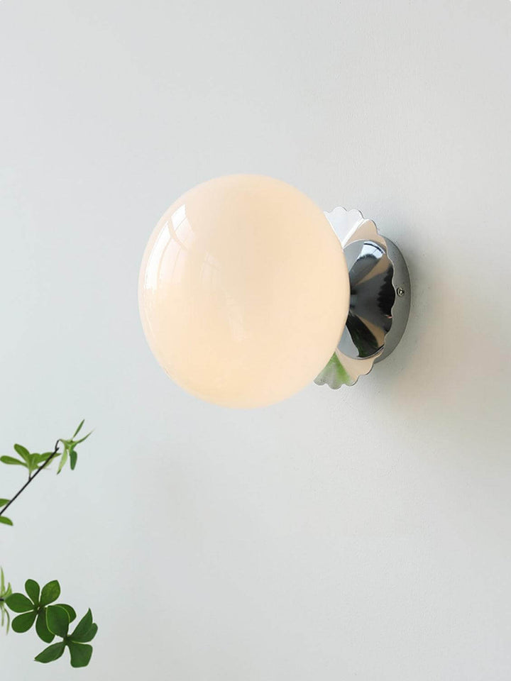 Moderne væglampe i rosa glas