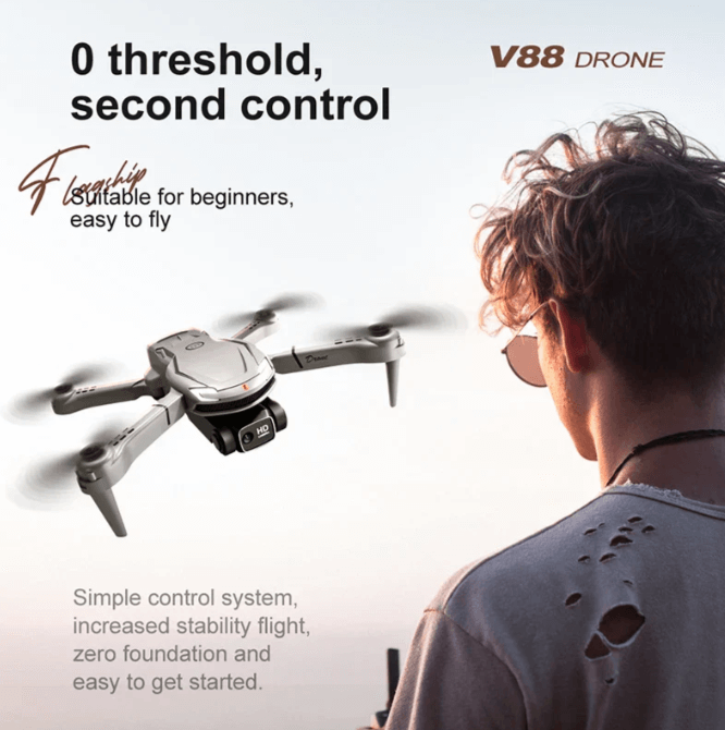 Kompakt Drone med 8K Kamera og GPS