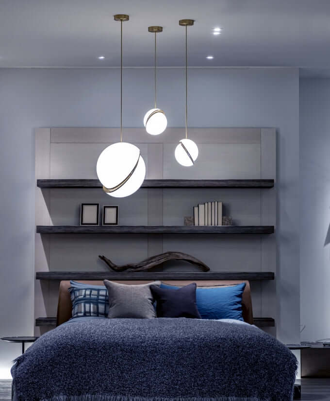 Måneformet Pendellampe i Moderne Design