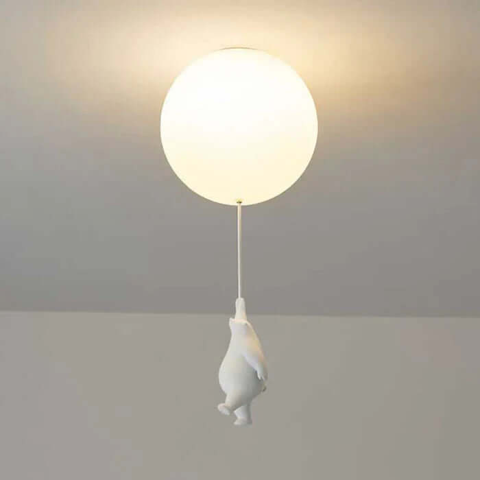 Børn Væglampe med Bjørn og Ballon