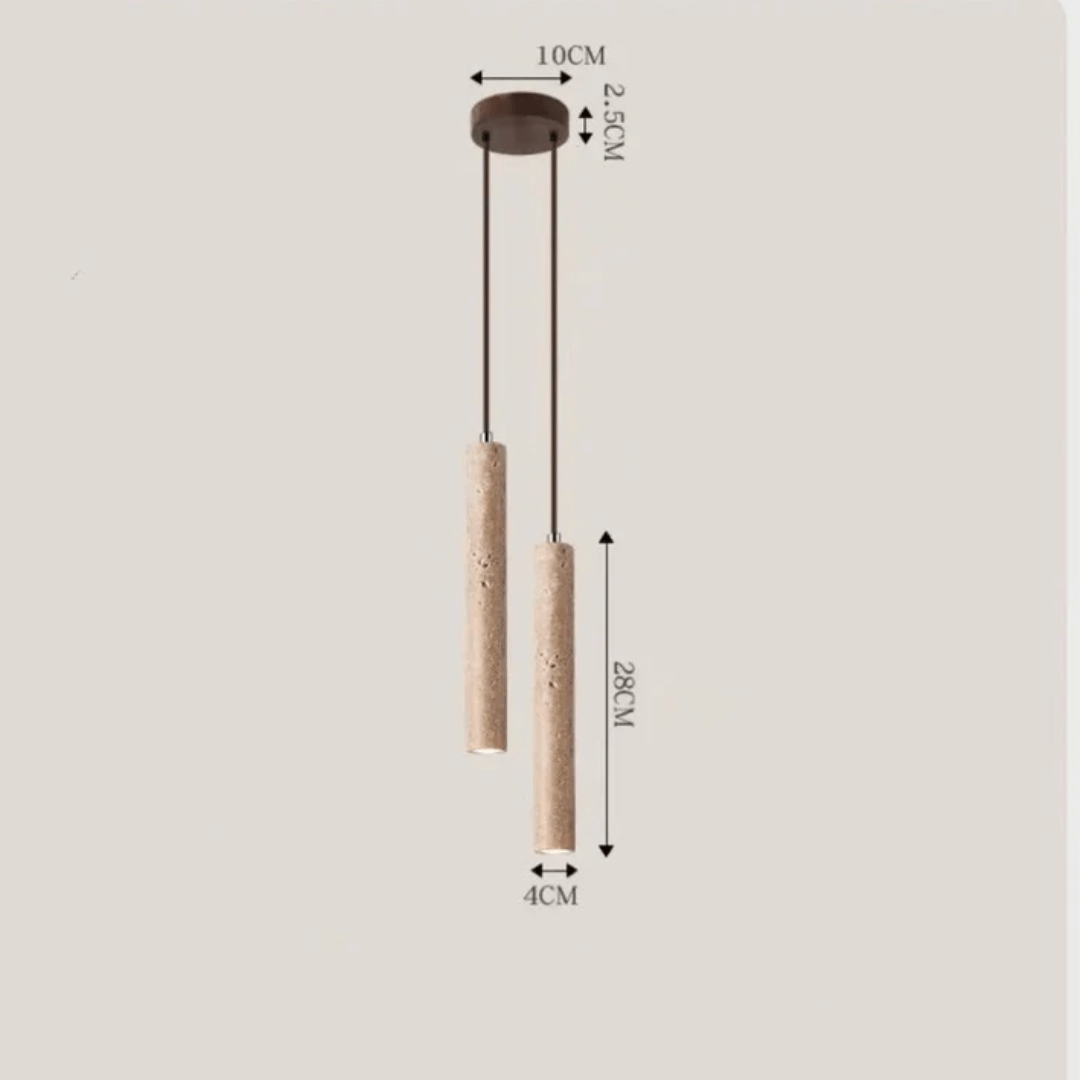 Minimalistisk LED-lysekrone i Wabi-Sabi stil