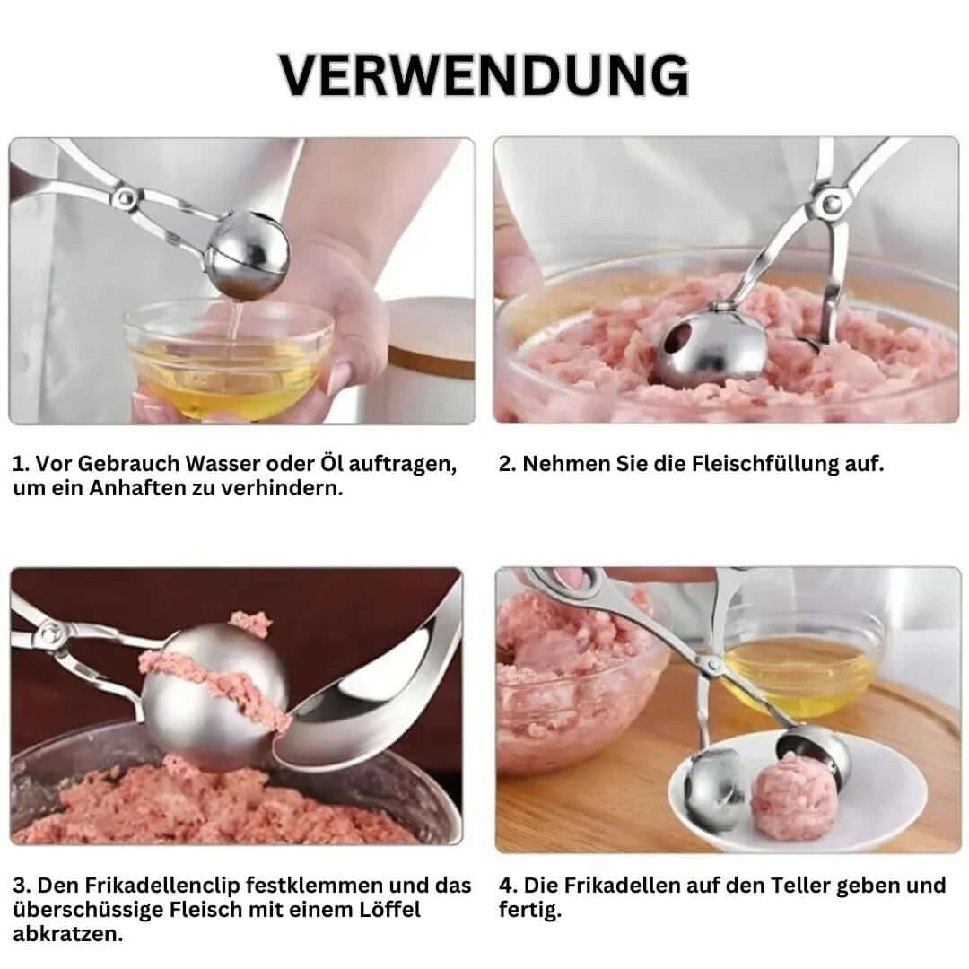 Rustfrit Stål Frikadelleformer - Perfekte Kødboller