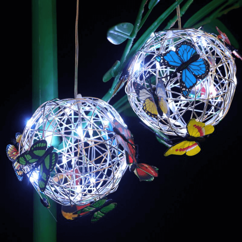 Solar Sommerfugl LED Havelampe