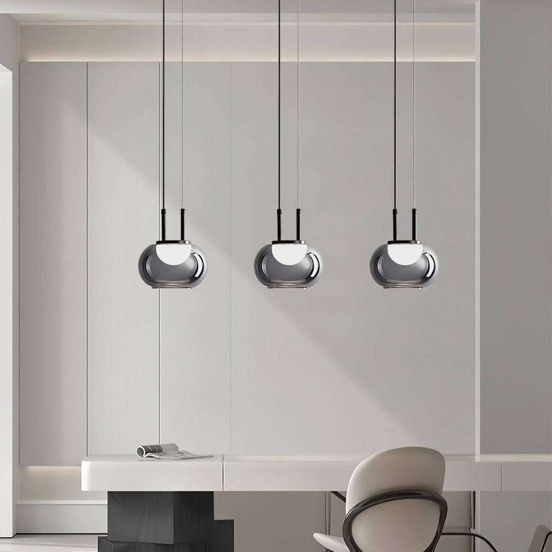 Moderne Halo Pendelophæng, 3-flamme