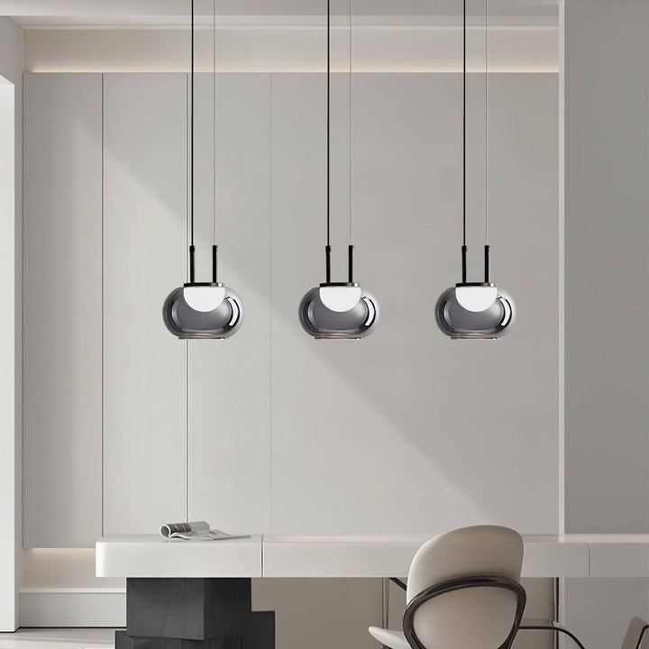 Moderne Halo Pendelophæng, 3-flamme