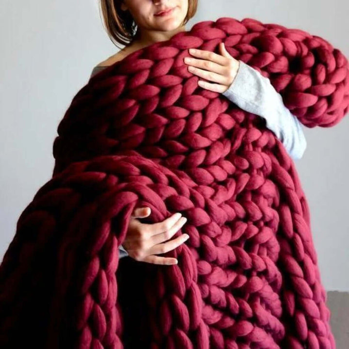 Chunky XL Garn 1000g - DIY Tæppe Strikkegarn