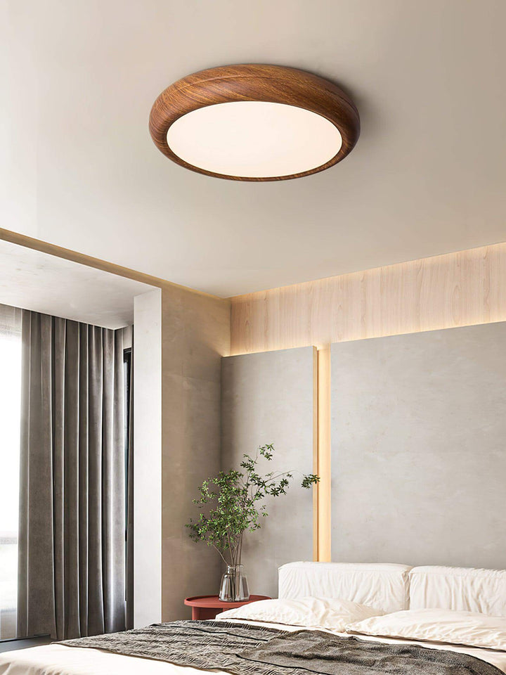 LED Loft Rund Loftlampe i Trælook