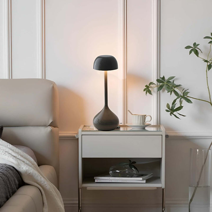 Dæmpbar trådløs LED-bordlampe i svampedesign