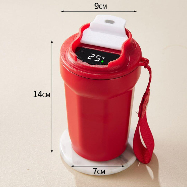 Isoleret termokop 450ml med LED temperaturvisning