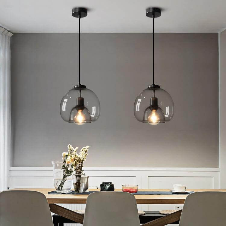 Mundblæst Glas Loftslampe
