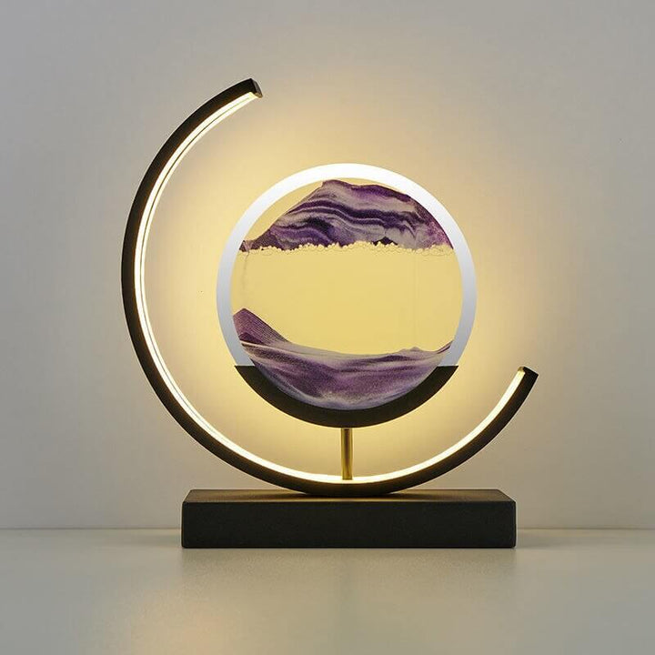 3D Sandbillede Bordlampe - Dynamisk Kunst