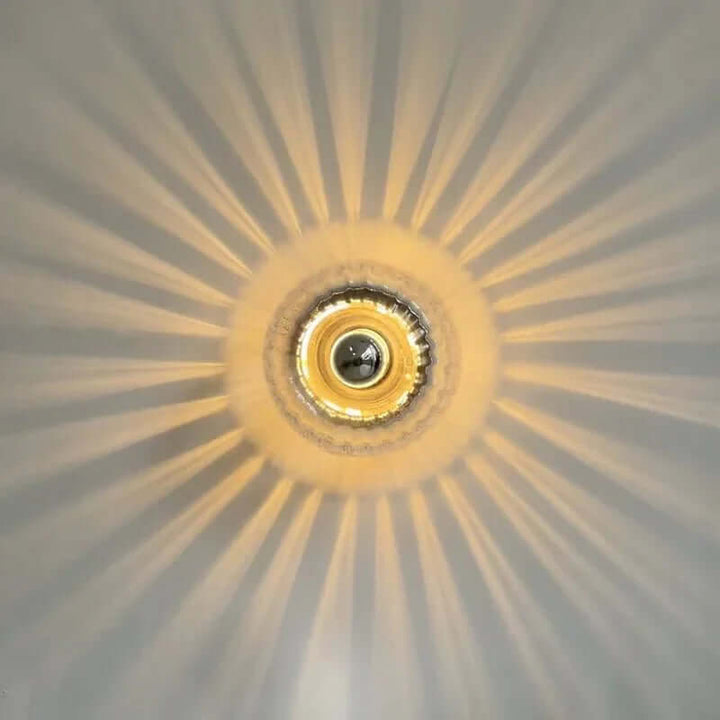 Moderne skandinavisk Bauhaus væglampe i glas