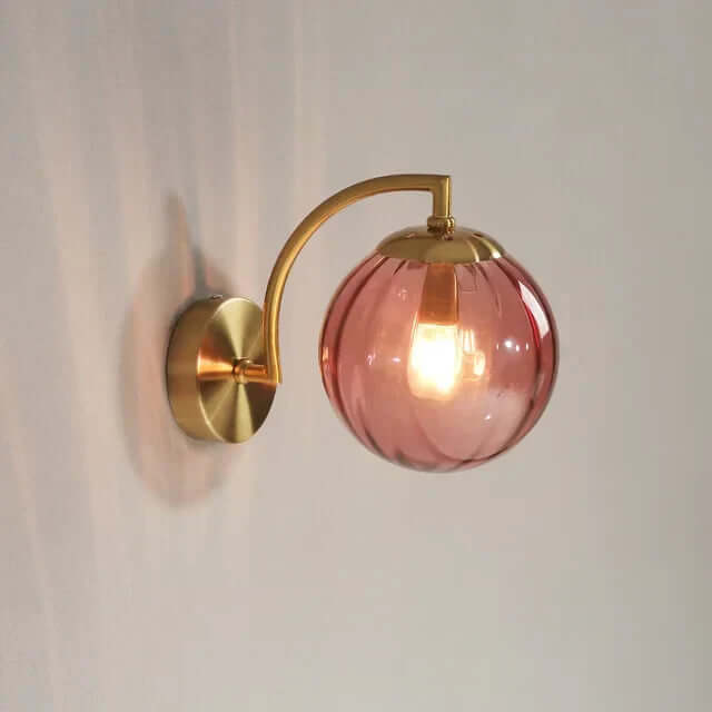 Moderne Glasvæglampe, Varm Hvid, 25cm