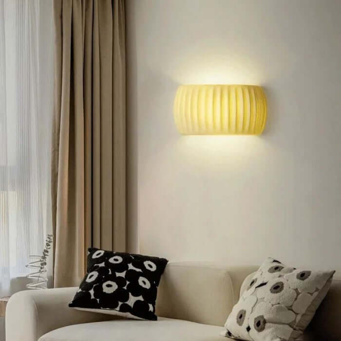 Gerillet Væglampe i Harpiks - Art Deco Stil