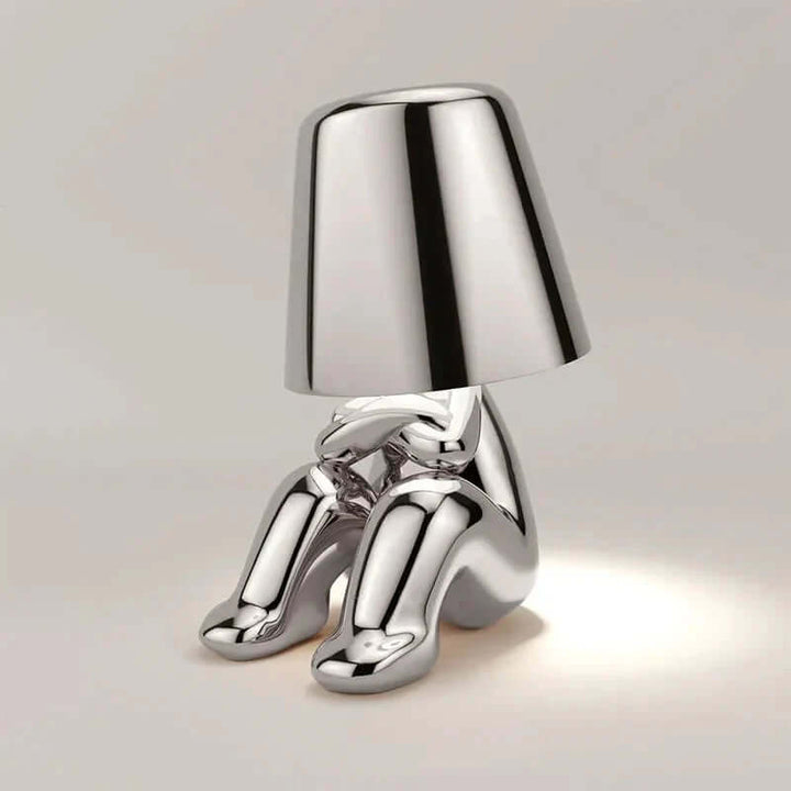 Minimalistisk LED bordlampe med varmhvidt lys