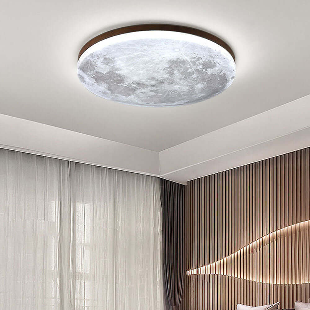 Måneformet LED Loftlampe - Moderne Design