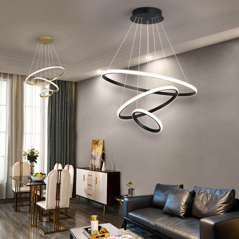 LED Loftloftslampe med 3 Ringen, Dæmpbar