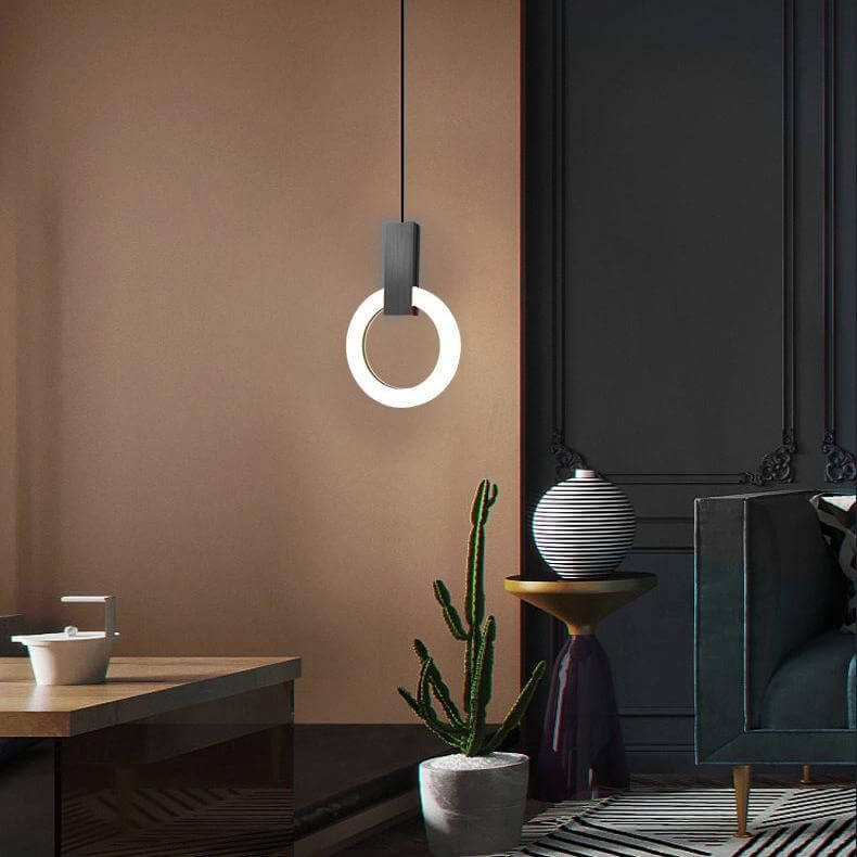 Moderne LED Ring Pendellampe