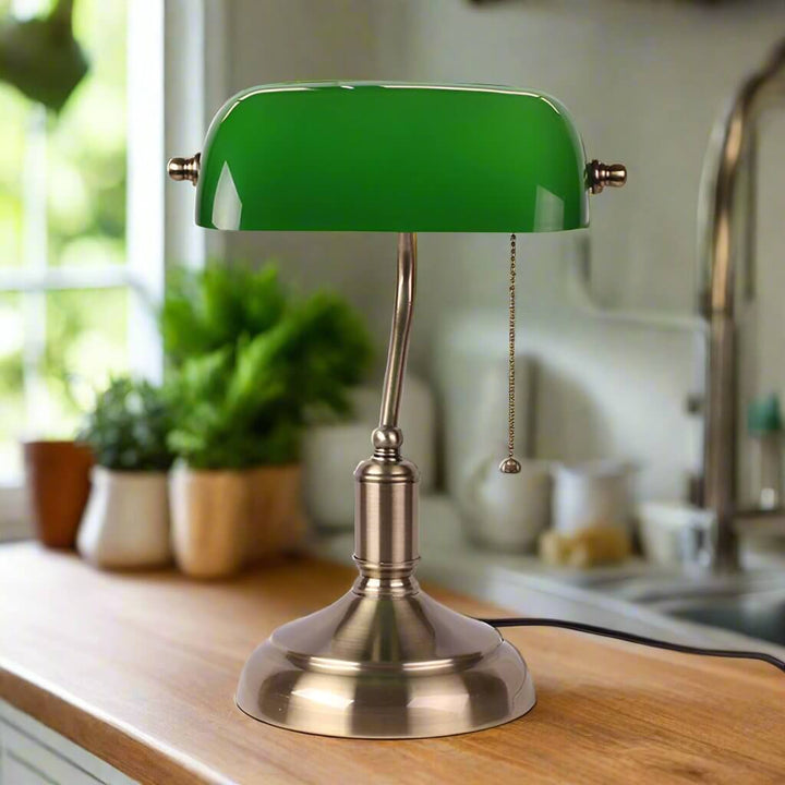 Eksklusiv bordlampe i glas