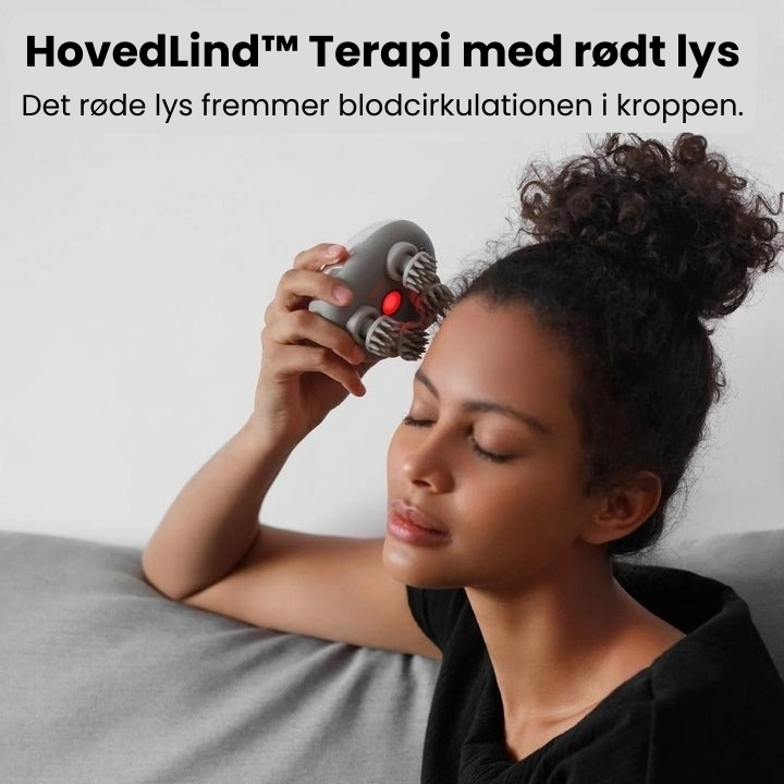 Luksuriøst hovedmassageapparat for dyb afslapning og velvære. Forbedrer blodcirkulation i hovedbunden.