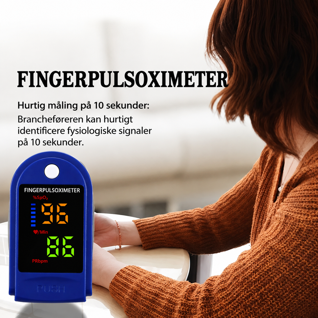 Højpræcis Pulsoximeter til Iltmætning & Pulsmåling