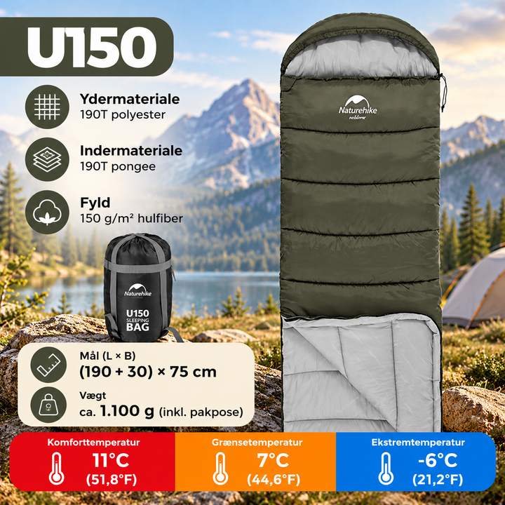 Ultralet Varm Sovepose til Camping & Udendørsbrug