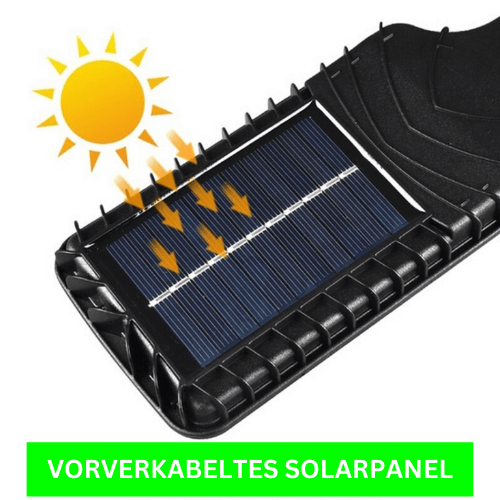 LED Solar Gadelygte med Bevægelsessensor