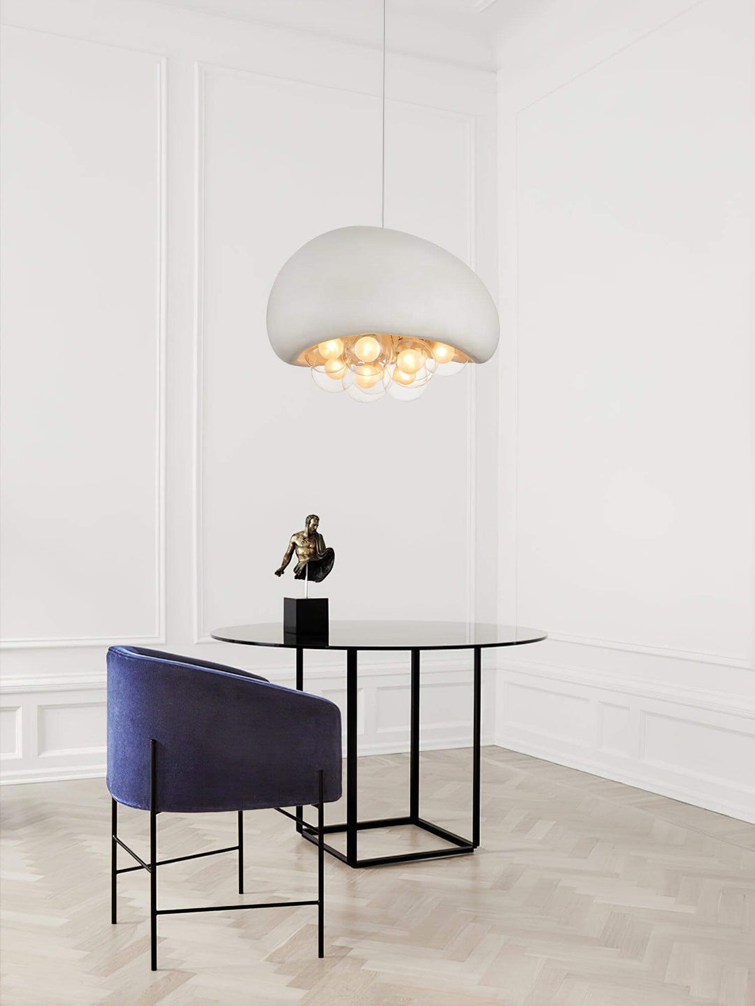 Moderne pendellampe med boble-design