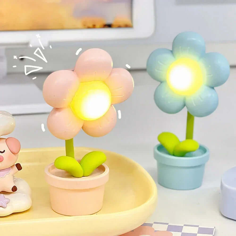 LED Blomster Bordlampe - Stemningslys Dekolampe