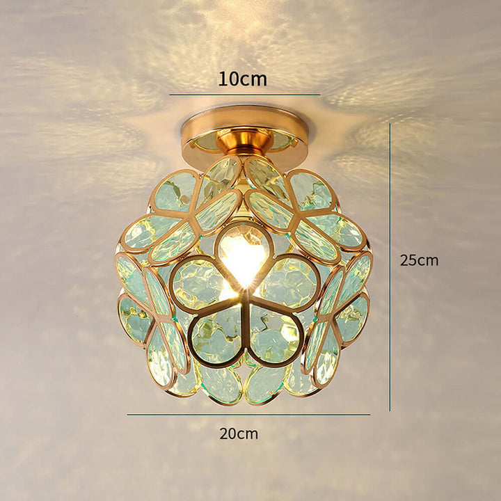 Loft Home Blomster Design Glas Loftlampe